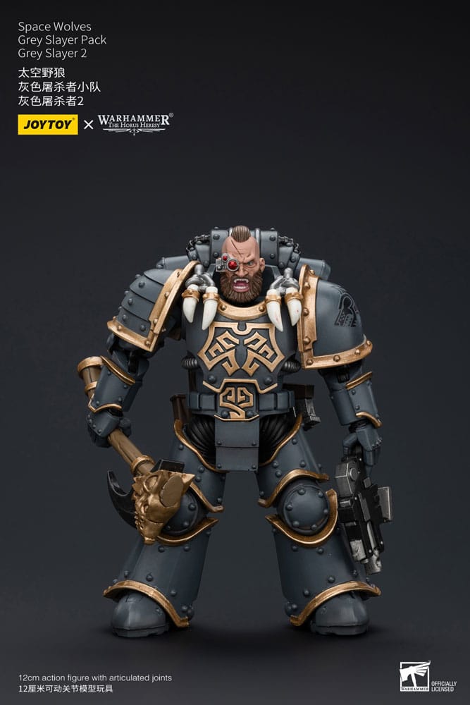 PRE ORDINE - Warhammer The Horus Heresy Action Figure 1/18 Space Wolves Grey Slayer Pack Grey Slayer 2 12 cm