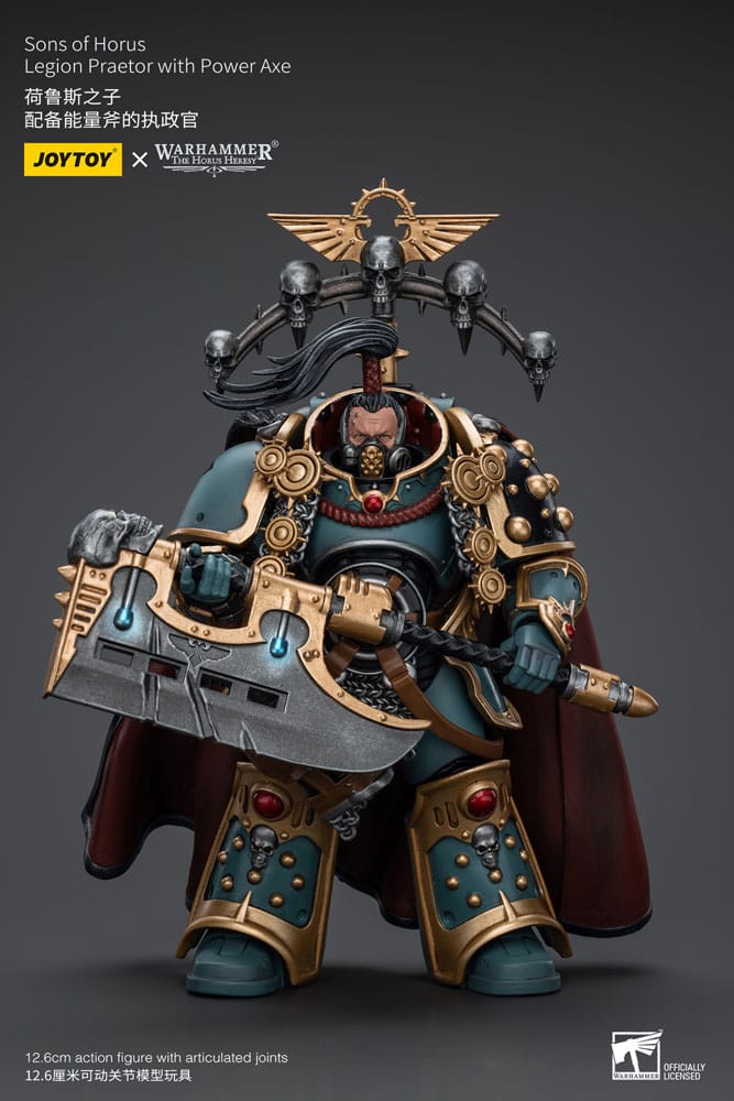 PRE ORDINE - Warhammer The Horus Heresy Action Figure 1/18 Sons of Horus Legion Praetor with Power Axe 12 cm