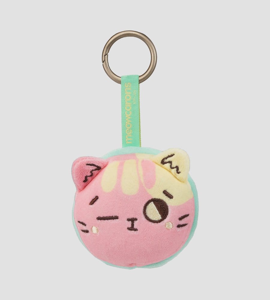 PRE ORDINE - Meowcaron Plush Bag Charm Wink 7 cm