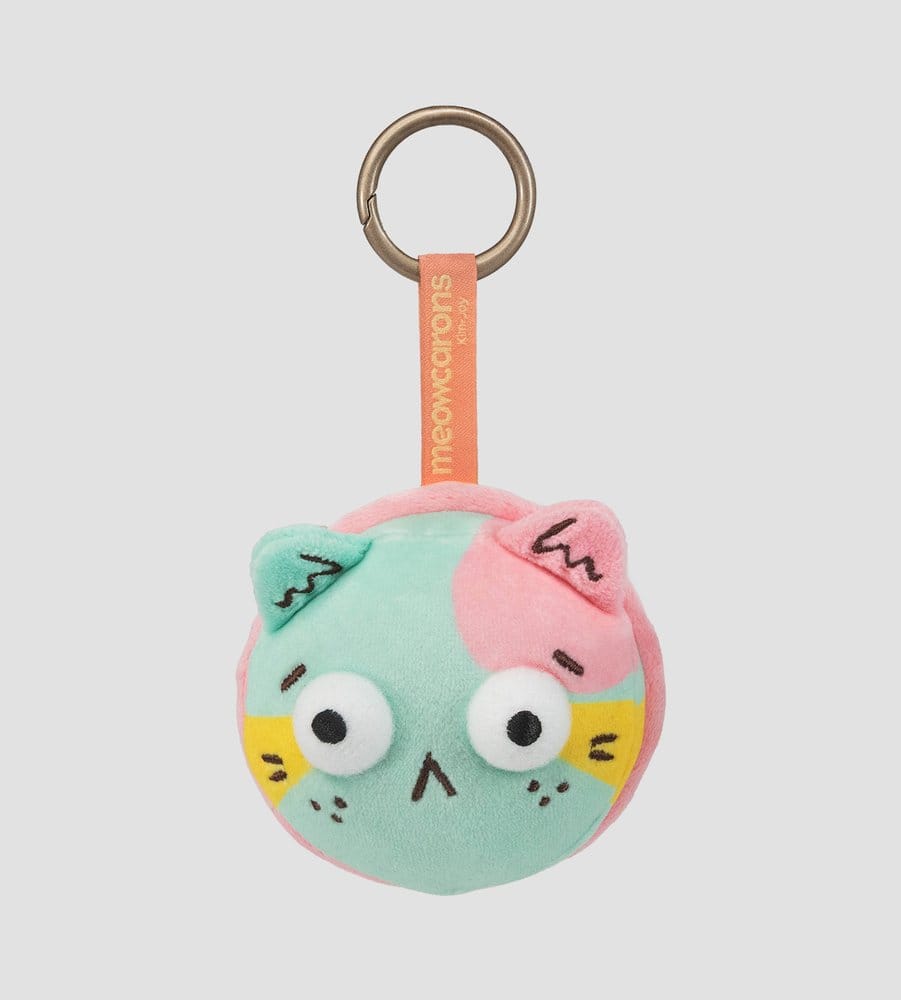 PRE ORDINE - Meowcaron Plush Bag Charm Scared 7 cm