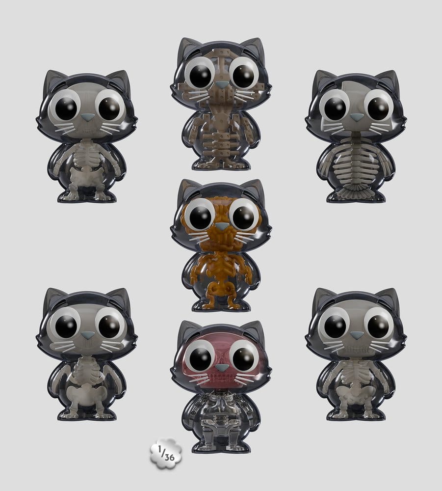 PRE ORDINE - Catscans Mini Figures S2 Bare Bones 6 cm Blind Box Display (6)