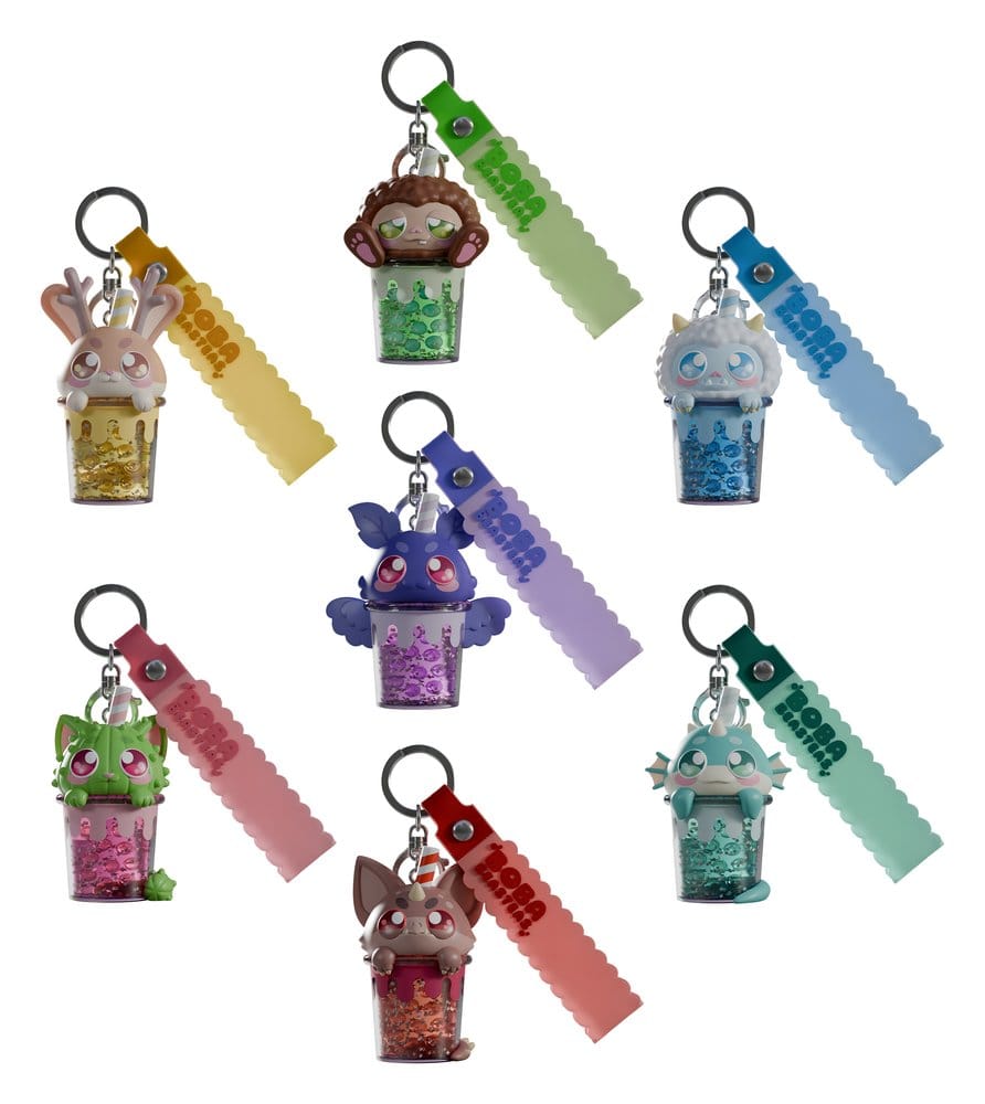 PRE ORDINE - Boba Beasteas Keychain 8 cm Blind Box Display (8)