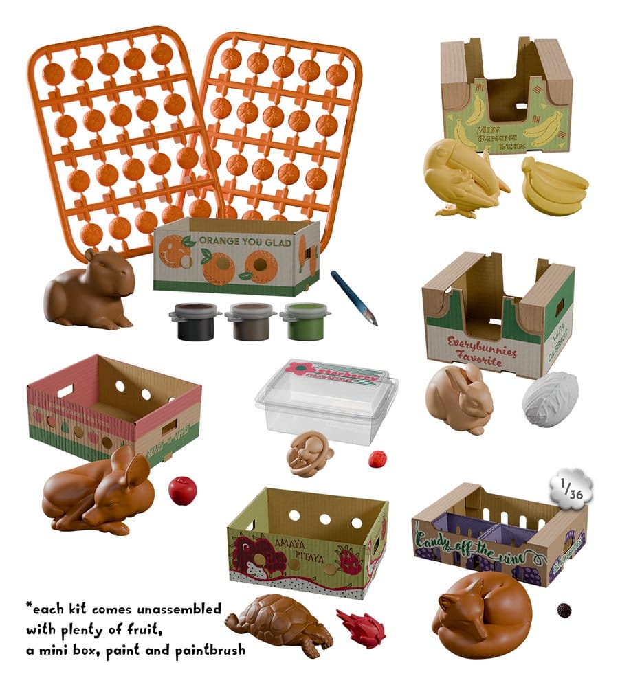 PRE ORDINE - Fruit Box Stowaways DIY Craft Kit Blind Box Display (6)