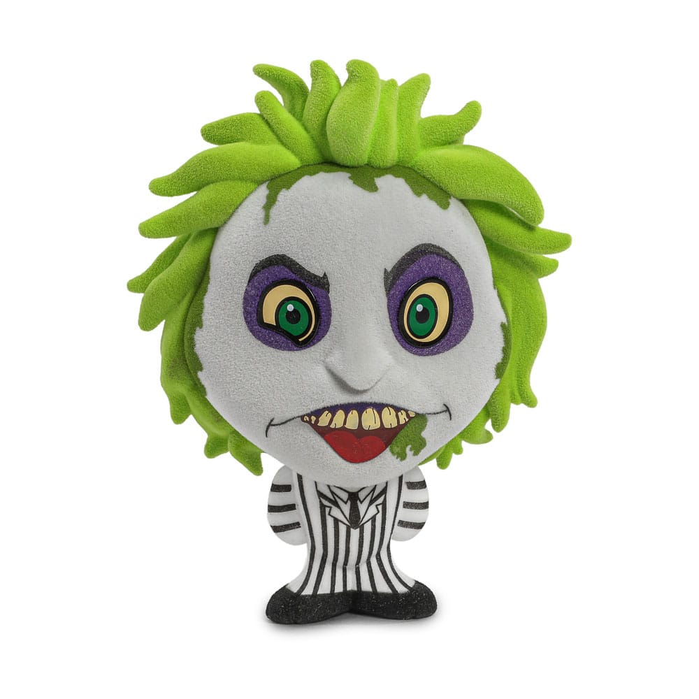 PRE ORDINE - Beetlejuice Beetlejuice Bhunny Flocked Vinyl Figure Beetlejuice Striped Suit 10 cm