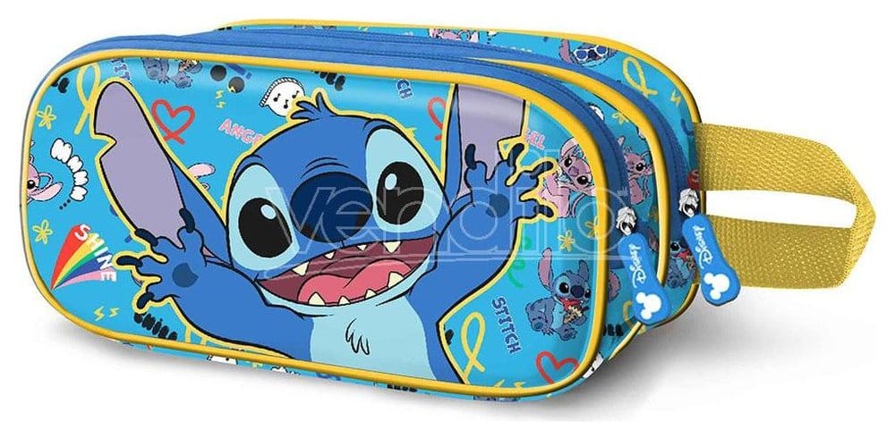 PRE ORDINE - Lilo & Stitch 3D Double Pencil case Hello Blue