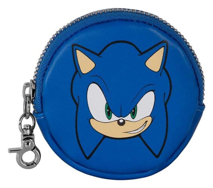 PRE ORDINE - Sonic - The Hedgehog Face-Cookie Coin Purse SEGA Blue