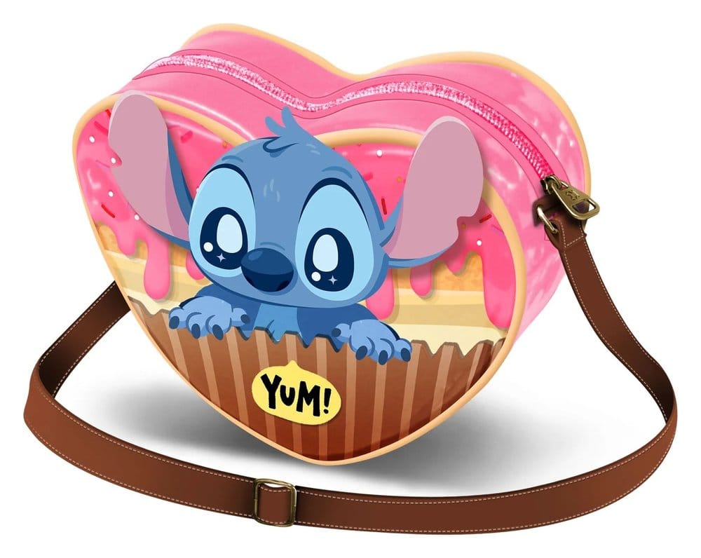 PRE ORDINE - Lilo & Stitch Casual Heart Crossbody Bag Muffin Pink