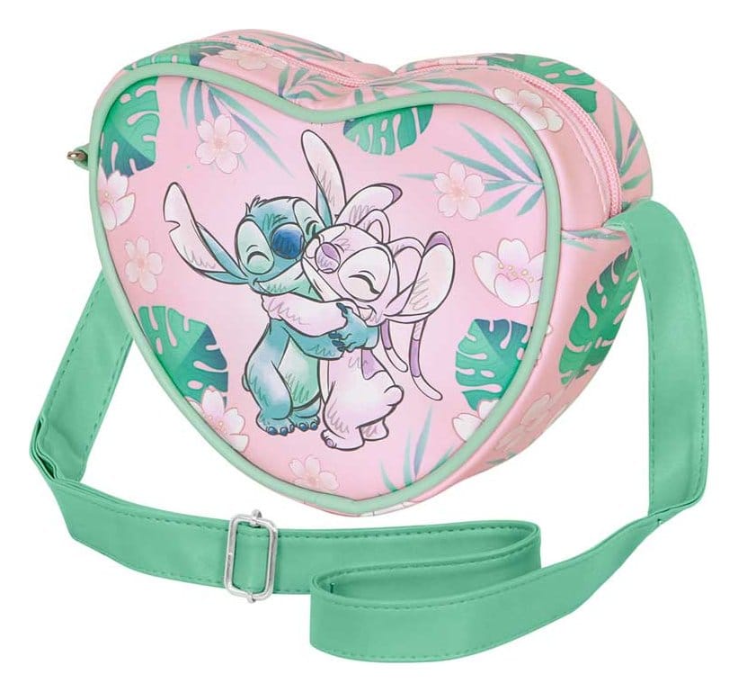 PRE ORDINE - Lilo & Stitch Casual Heart Crossbody Bag Hug Pink