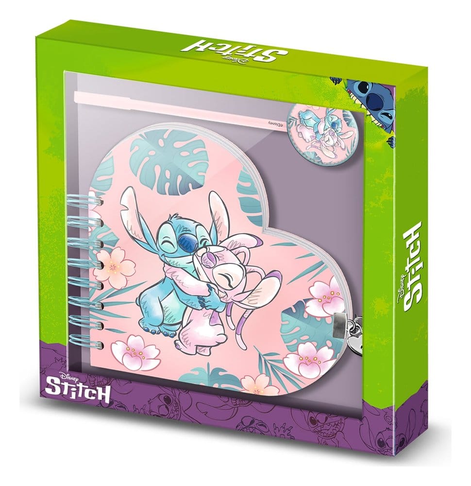 PRE ORDINE - Lilo & Stitch Heart Diary & Pen Gift Set Hug Pink