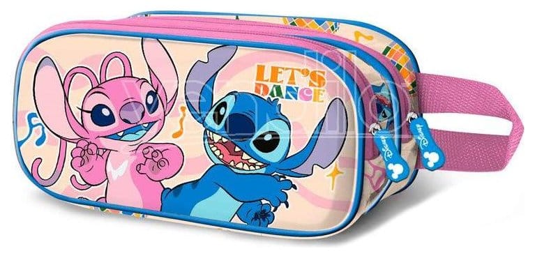 PRE ORDINE - Lilo & Stitch 3D Double Pencil case Dance Pink