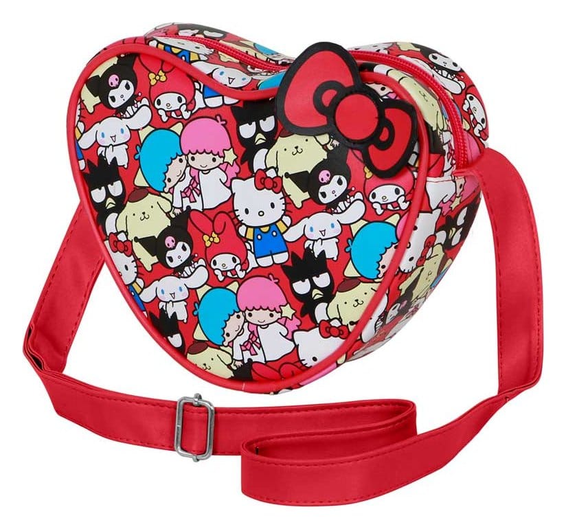 PRE ORDINE - Sanrio Casual Heart Crossbody Bag Hello Kitty Friends Multicolour