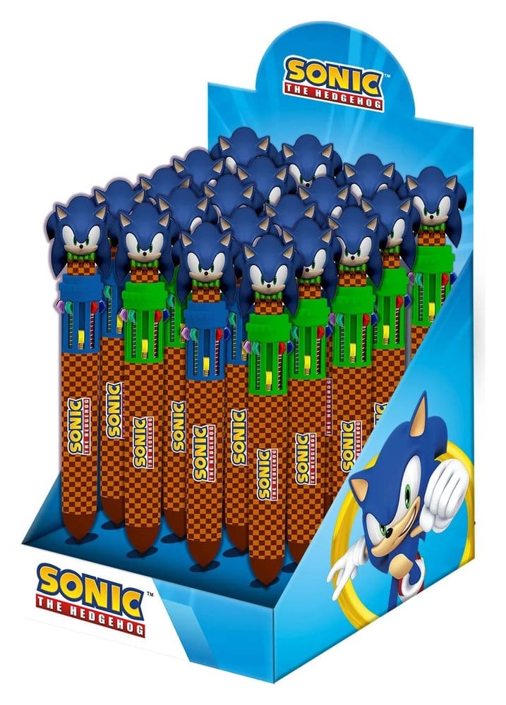 PRE ORDINE - Sonic - The Hedgehog Multicoloured ball pen Display (24)