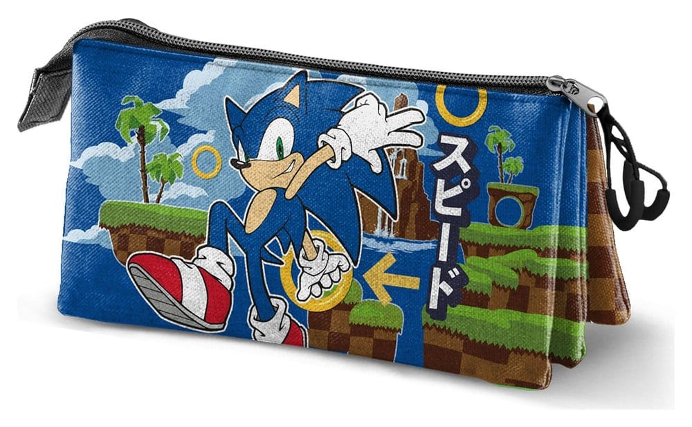 PRE ORDINE - Sonic - The Hedgehog Triple Pencil case SEGA Greenhill Multicolour