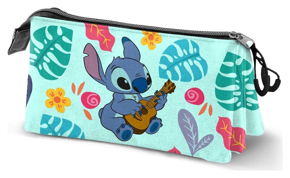PRE ORDINE - Lilo & Stitch Triple Pencil case Guitar Green
