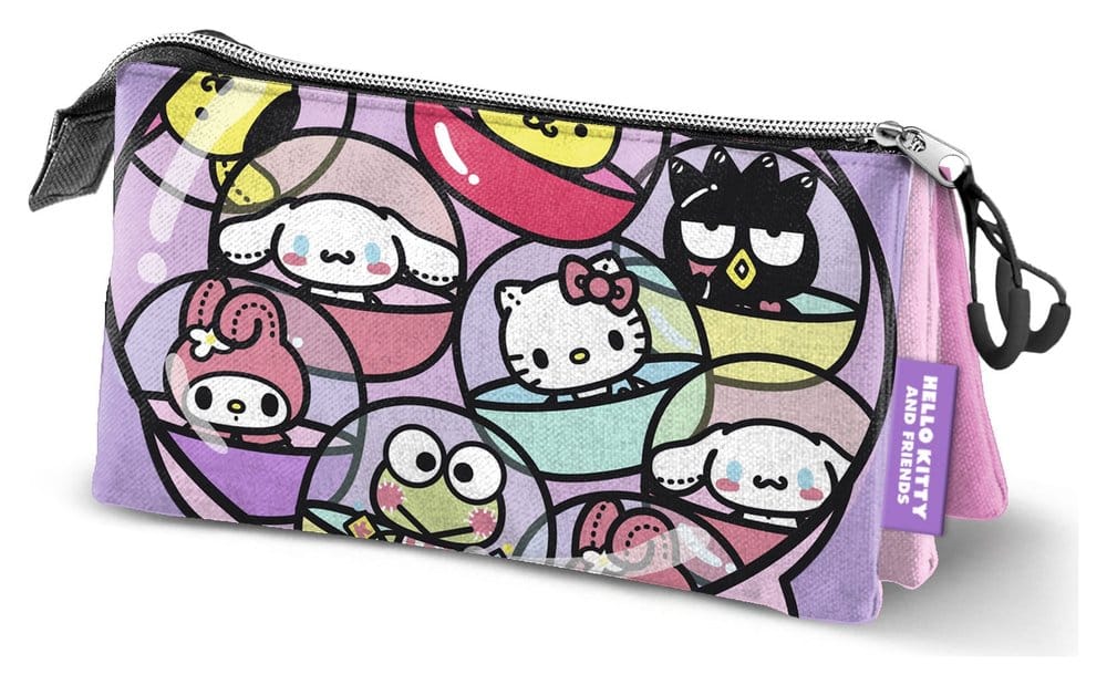 PRE ORDINE - Sanrio Triple Pencil case Hello Kitty Gashapon Pink