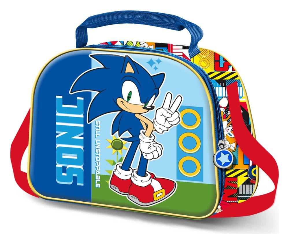 PRE ORDINE - Sonic - The Hedgehog 3D Lunch Bag SEGA Unstoppable Blue