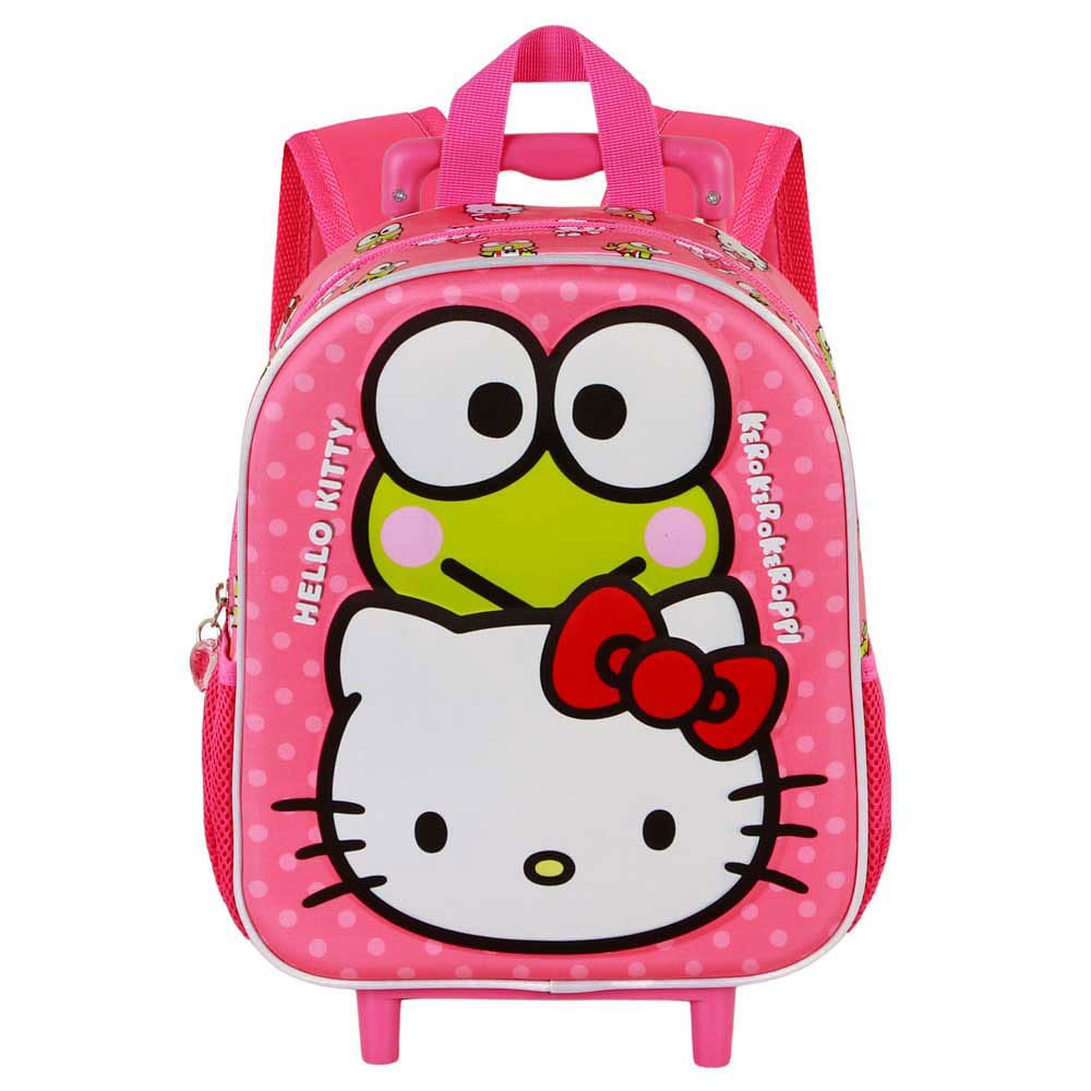 PRE ORDINE - Sanrio 3D Backpack with Wheels Hello Kitty Funny Pink Small