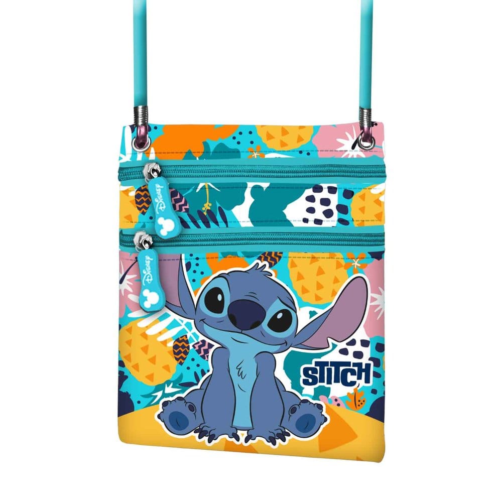 PRE ORDINE - Lilo & Stitch Action Vertical Crossbody Bag Colors Turquoise