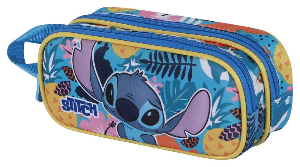 PRE ORDINE - Lilo & Stitch 3D Double Pencil case Colors Turquoise