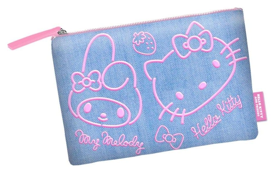 PRE ORDINE - Sanrio Soleil Toiletry Bag Hello Kitty Denim Blue