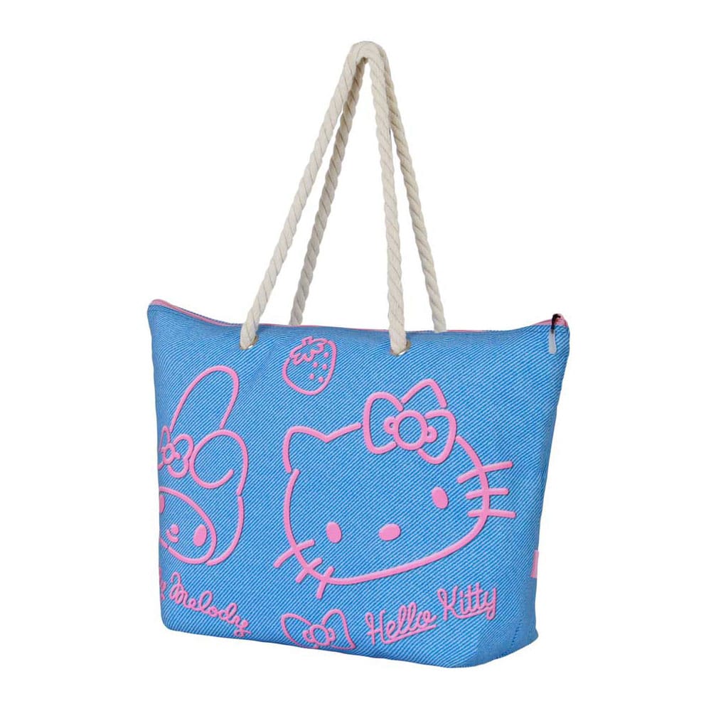 PRE ORDINE - Sanrio Soleil Beach Bag Hello Kitty Denim Blue