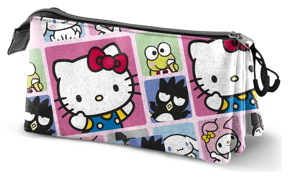 PRE ORDINE - Sanrio Triple Pencil case Hello Kitty Panels Multicolour