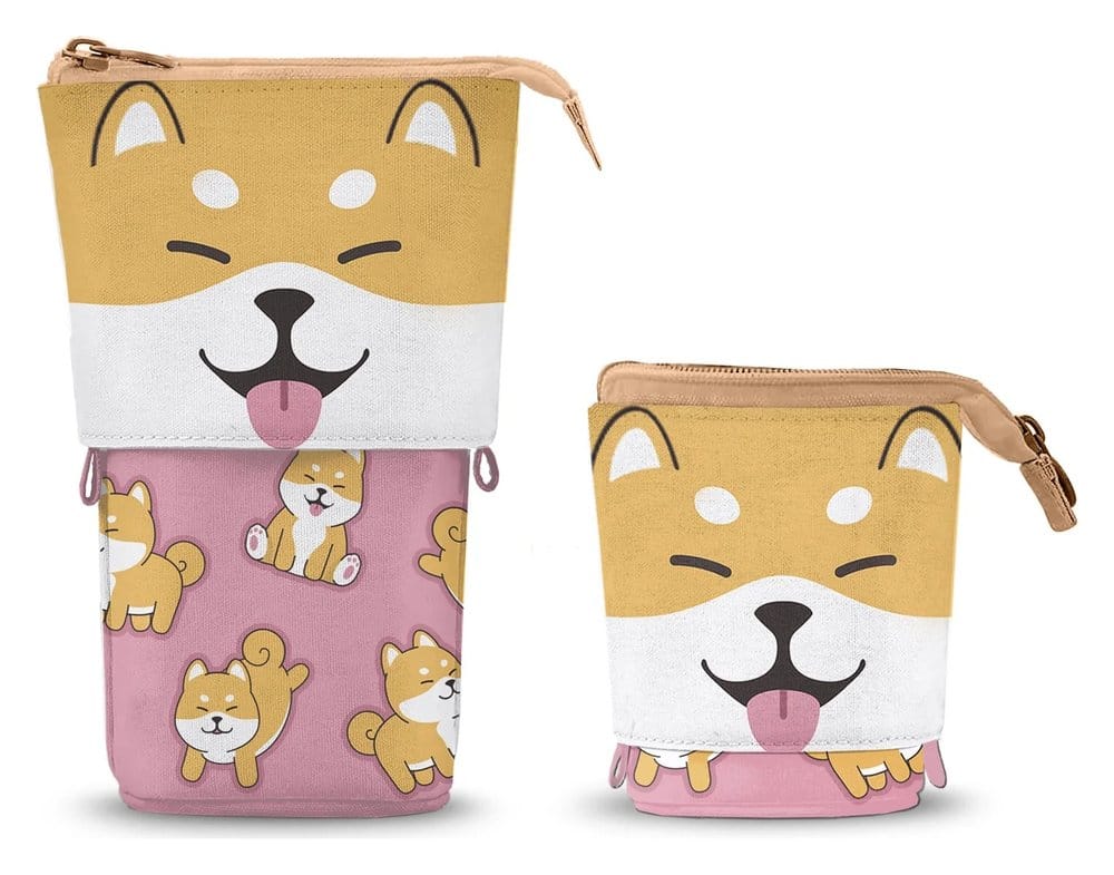 PRE ORDINE - Oh My Pop! Cute Pencil case Shiba Pink