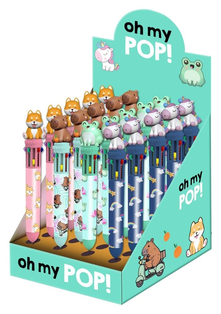 PRE ORDINE - Oh My Pop ! Multicoloured ball pen Mix - Display (24)