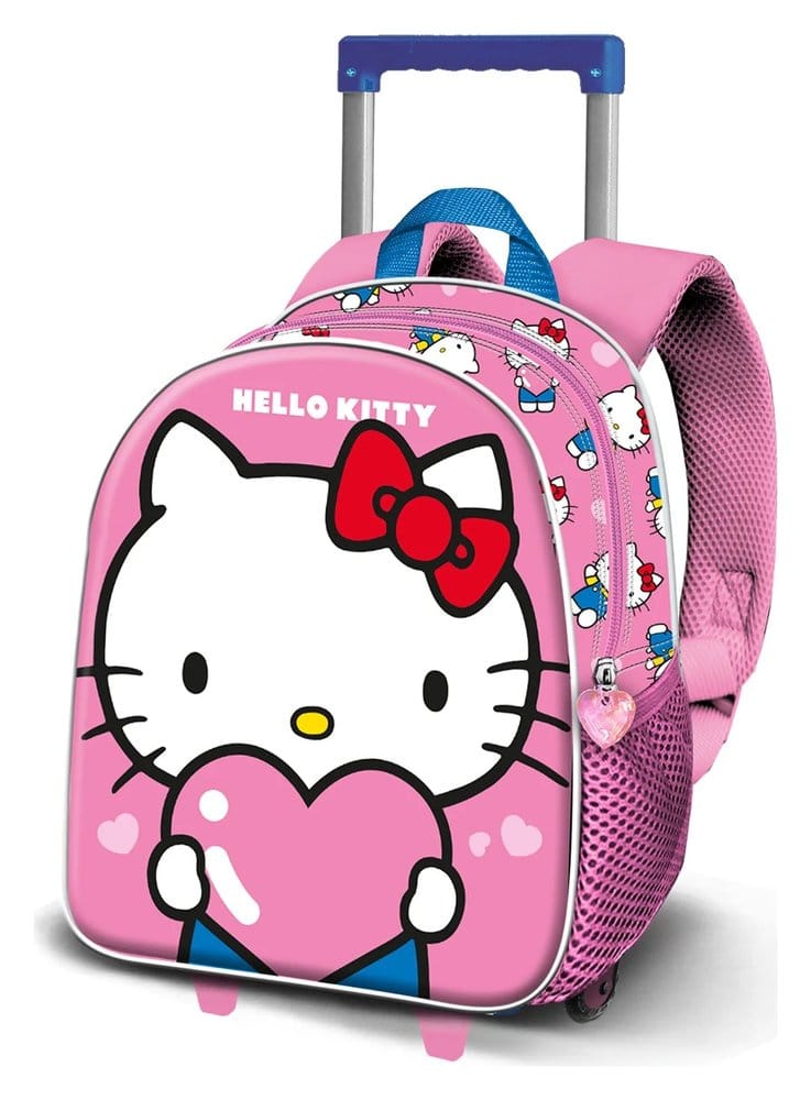 PRE ORDINE - Sanrio Small 3D Backpack with Wheels Hello Kitty Heart