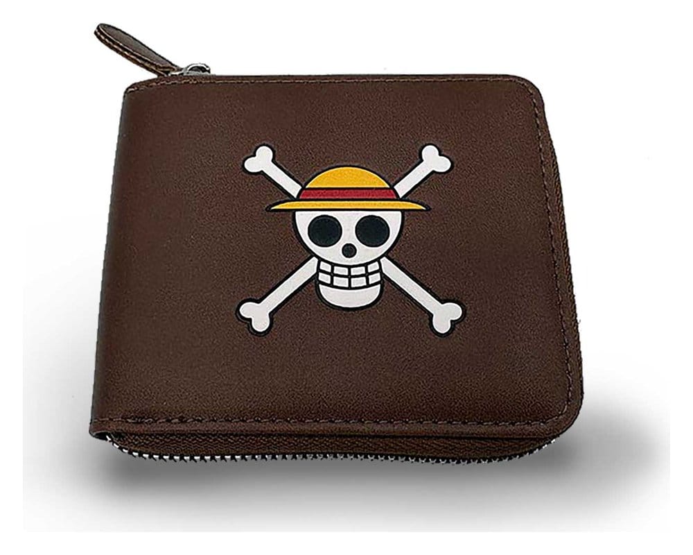 PRE ORDINE - One Piece Wallet Man Zip Skull