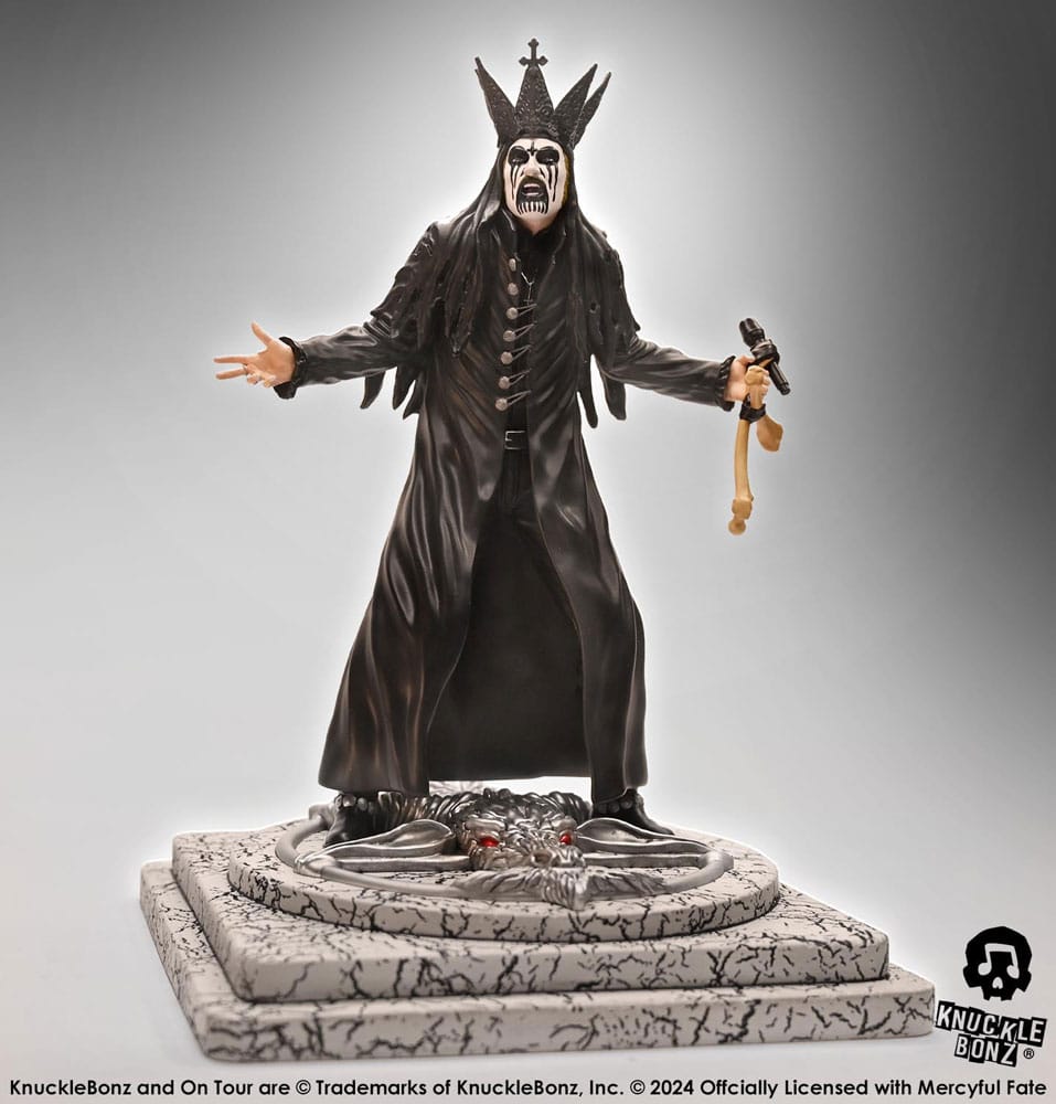 PRE ORDINE - Mercyful Fate Rock Iconz Statue King Diamond III (Black Version) 22 cm