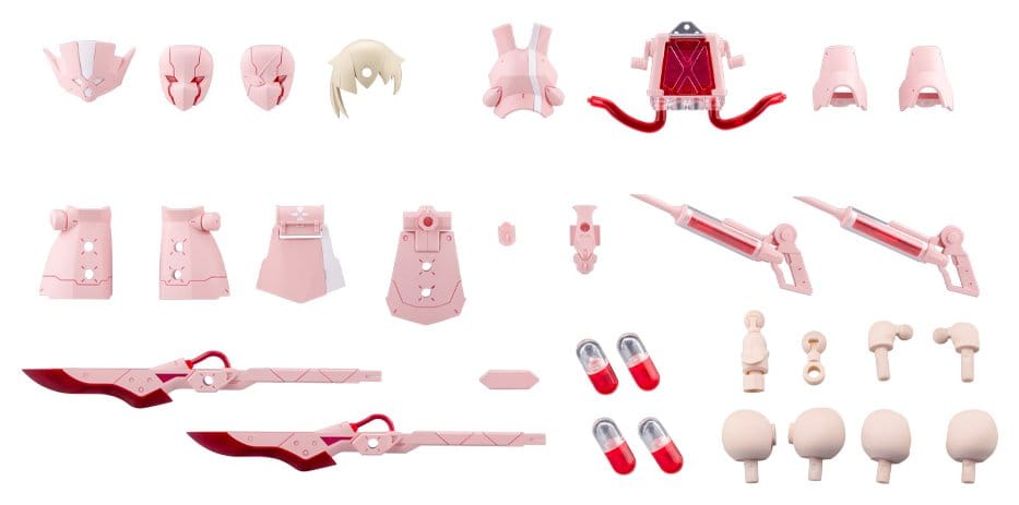 PRE ORDINE - Megalomaria Unlimited Universe Plastic Model Kit Accessory Set Metamorphose Unit Exarmor Pink Nurse