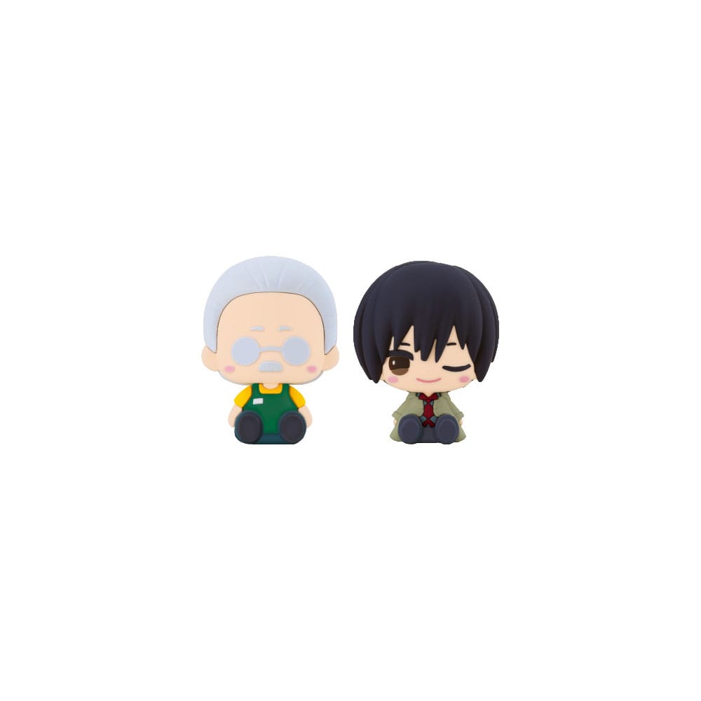 PRE ORDINE - Sakamoto Days Pote Raba Rubber Mascot PVC Mini Figure Sakamoto Taro & Nagumo 8 cm