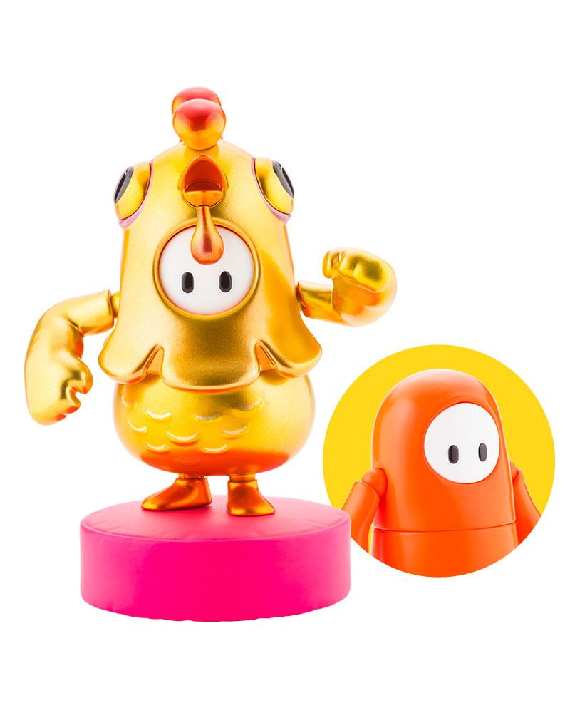 PRE ORDINE - Fall Guys: Ultimate Knockout Action Figure 1/20 Legendary Edition Orangeade / Golden Chicken Costume 8 cm