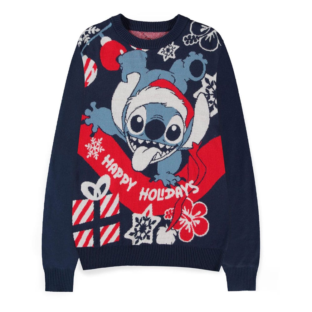 Lilo & Stitch Sweater Stitch Santa (Christmas Jumper) Size XL