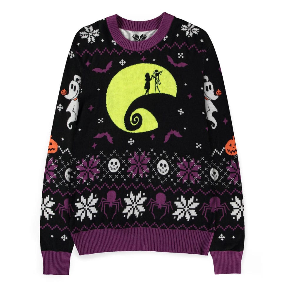 Nightmare Before Christmas Sweater Glow in the Dark (Christmas Jumper) Size S