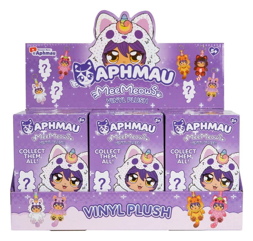 PRE ORDINE - Aphmau Vinyl Plush Bag Charm Blind Box Display (6)