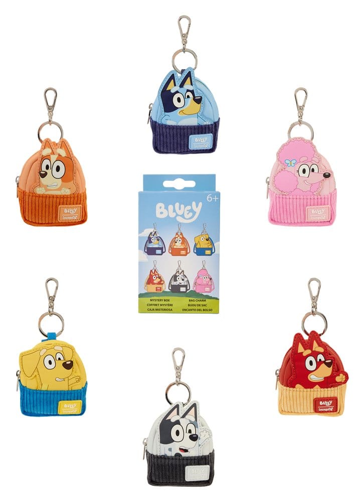 PRE ORDINE - Bluey by Loungefly Keychains Mini Backpack Blind Box Assortment (15)