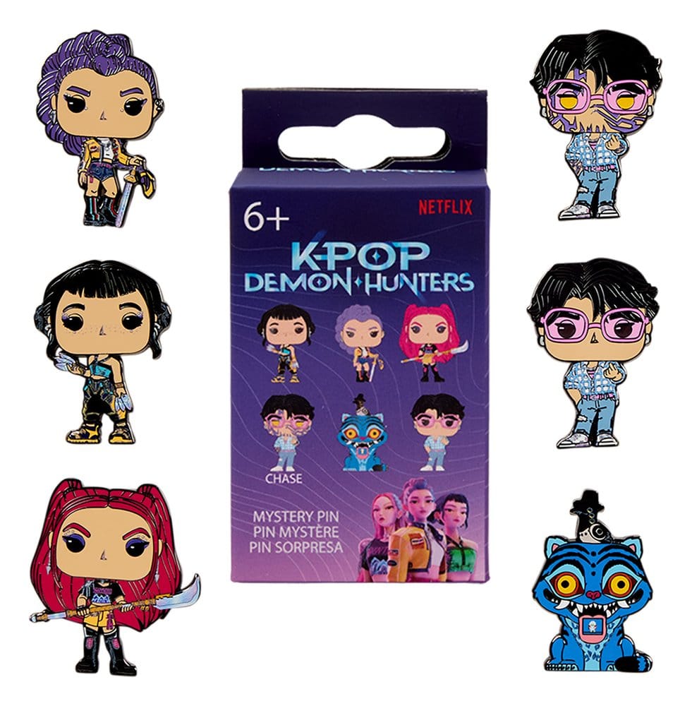 PRE ORDINE - KPop Demon Hunters by Loungefly Enamel Pins Blind Display (12)