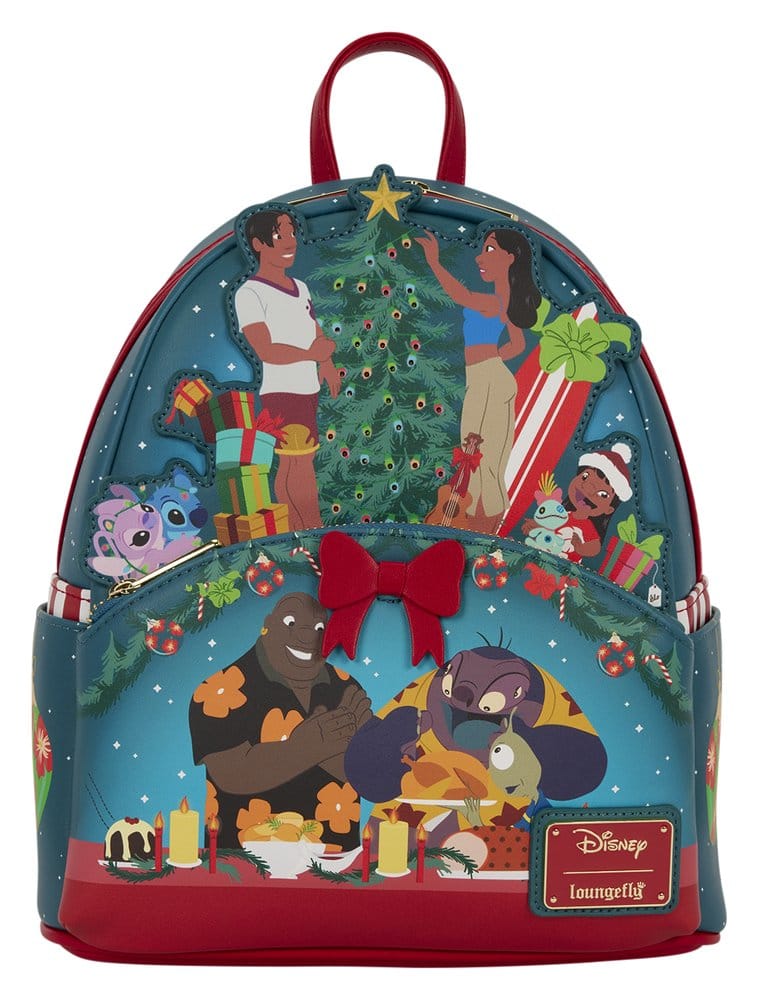 PRE ORDINE - Lilo & Stitch by Loungefly Mini Backpack Holiday Celebration