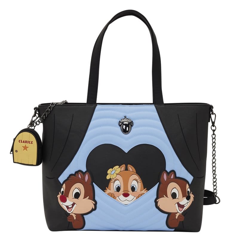 PRE ORDINE - Chip 'n Dale: Rescue Rangers by Loungefly Tote Bag with Coin Purse Two Chips & a Miss