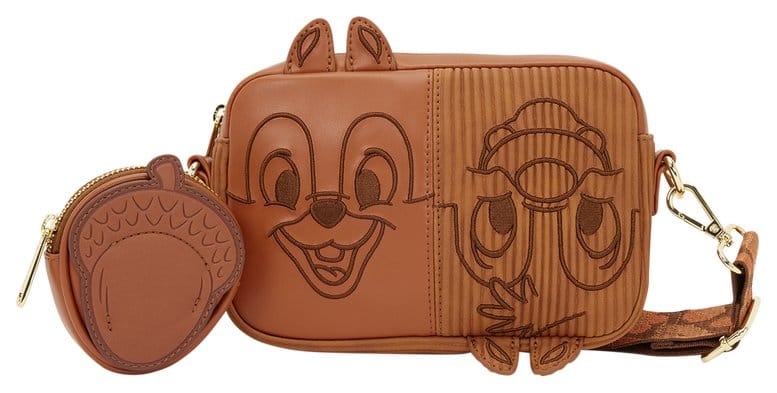 PRE ORDINE - Chip 'n Dale: Rescue Rangers by Loungefly Sling Bag with Coin Purse Corduroy