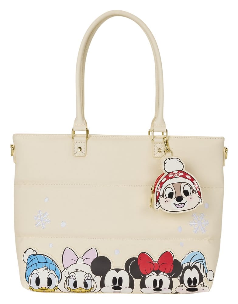 PRE ORDINE - Mickey & Minnie by Loungefly Canvas Tote Bag Puff Quilt