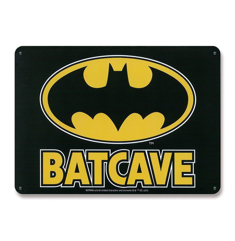 PRE ORDINE - DC Comics Tin Sign Batcave 15 x 21 cm