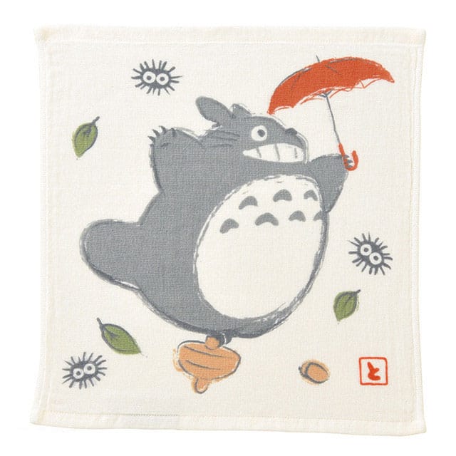 PRE ORDINE - My Neighbor Totoro Imabari Mini Towel Totoro Umbrella Big 34 x 36 cm