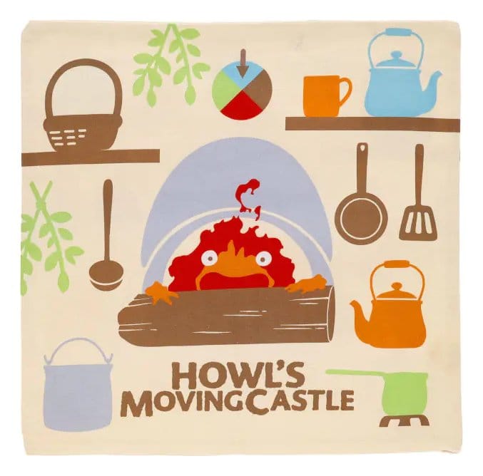 PRE ORDINE - Howl’s Moving Castle Natsu Cushion Cover Cook with Calcifer