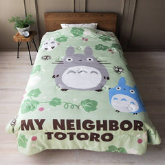 PRE ORDINE - My Neighbor Totoro Natsu Comforter Totoro Green Leaf