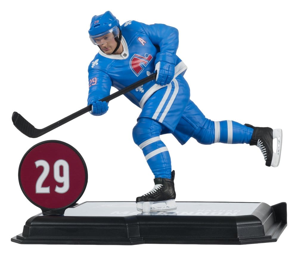 PRE ORDINE - NHL McFarlane SportsPicks Action Figure Nathan MacKinnon (Quebec Nordiques Retro) 18 cm