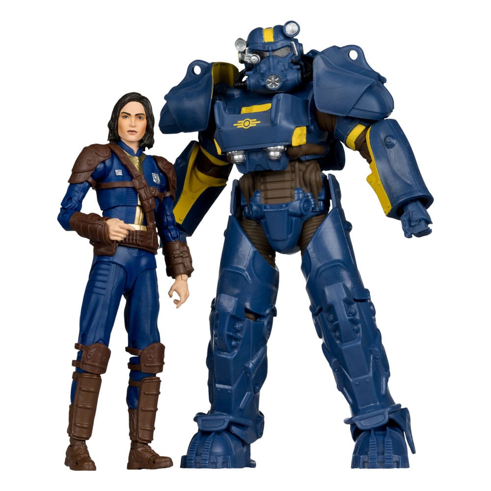 PRE ORDINE - Fallout 4 Statue 2-Pack T-60 Vault Tec & Sole Survivor 18 cm