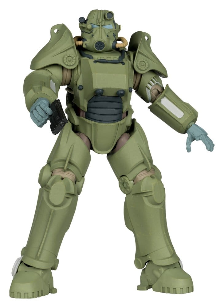 PRE ORDINE - Fallout 76 Gaming Edition Action Figure T-45 Military Armor (Red Platinum Edition) 20 cm
